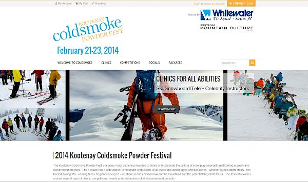 New Coldsmoke 2014 website