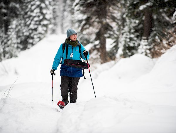 Snowshoeing On The Nordic Trails