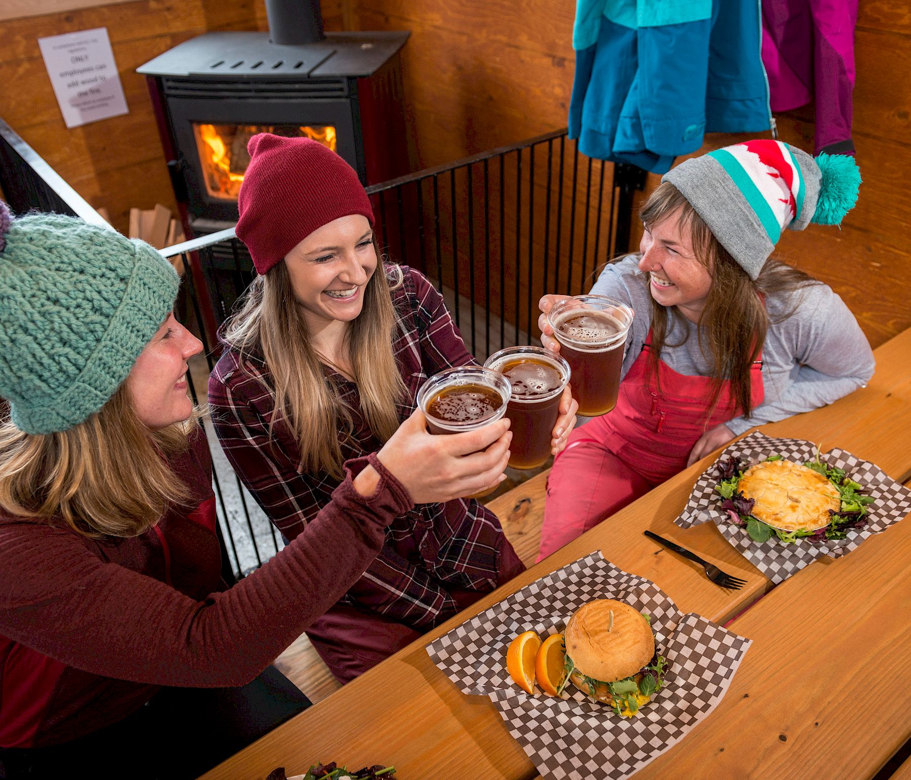 The Glory Lodge Friends Enjoying A Nice Cold Beer